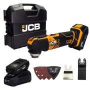 JCB 18V Cordless Multi Tool - 2 x 2Ah Batteries in W-Boxx 136 - 21-18MT-2-WB